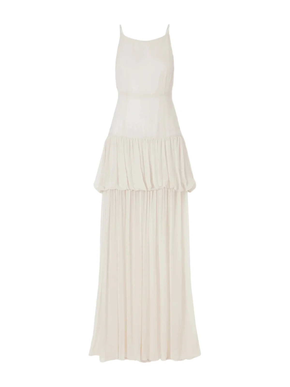 Nina Tiered Silk-chiffon Maxi Dress