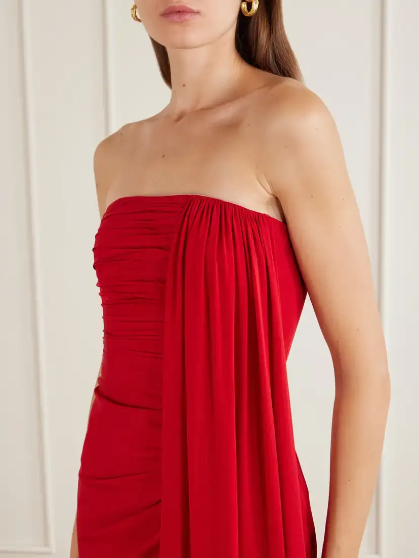 Elie Saab Draped Silk-georgette Gown | Thumbnail 4 Elie Saab Draped Silk-georgette Gown | Thumbnail 4