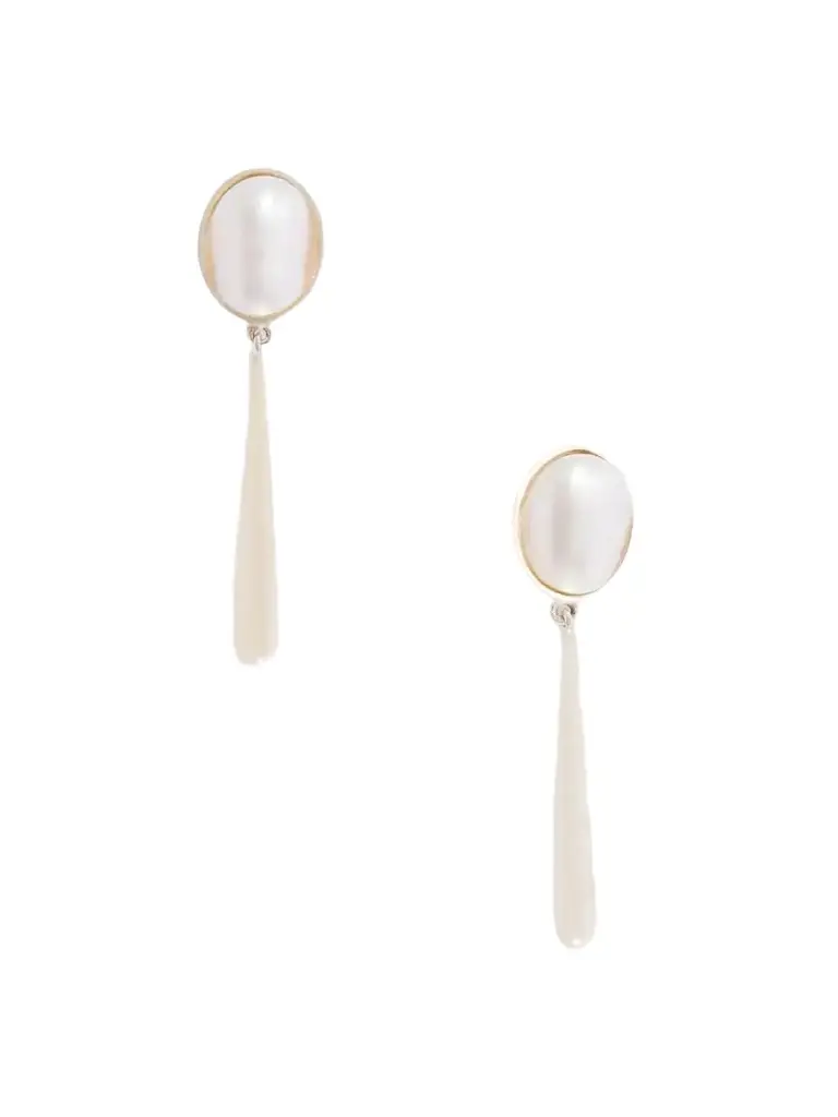 Loren Stewart Costeau Sterling Silver Pearl Earrings | Image 1 Loren Stewart Costeau Sterling Silver Pearl Earrings | Image 1