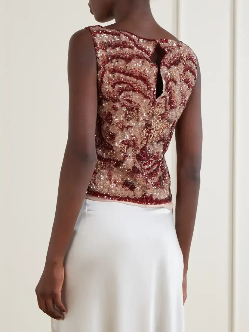 Clio Peppiatt Sequin-embellished Blouse | Thumbnail 3