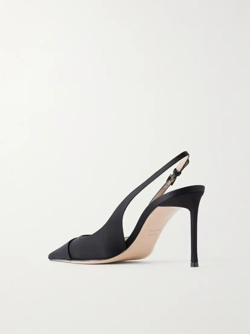 Tom Ford 85 Crystal-embellished Satin Slingback Pumps | Thumbnail 3 Tom Ford 85 Crystal-embellished Satin Slingback Pumps | Thumbnail 3