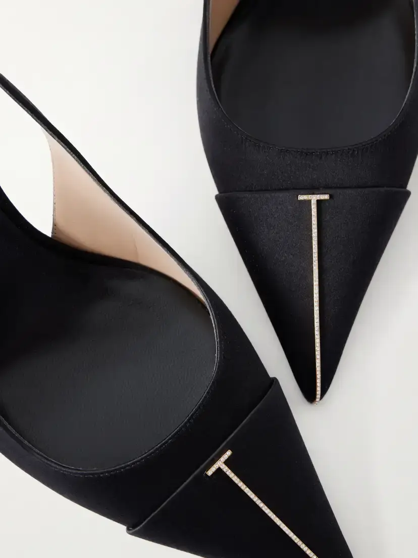 Tom Ford 85 Crystal-embellished Satin Slingback Pumps | Thumbnail 5 Tom Ford 85 Crystal-embellished Satin Slingback Pumps | Thumbnail 5