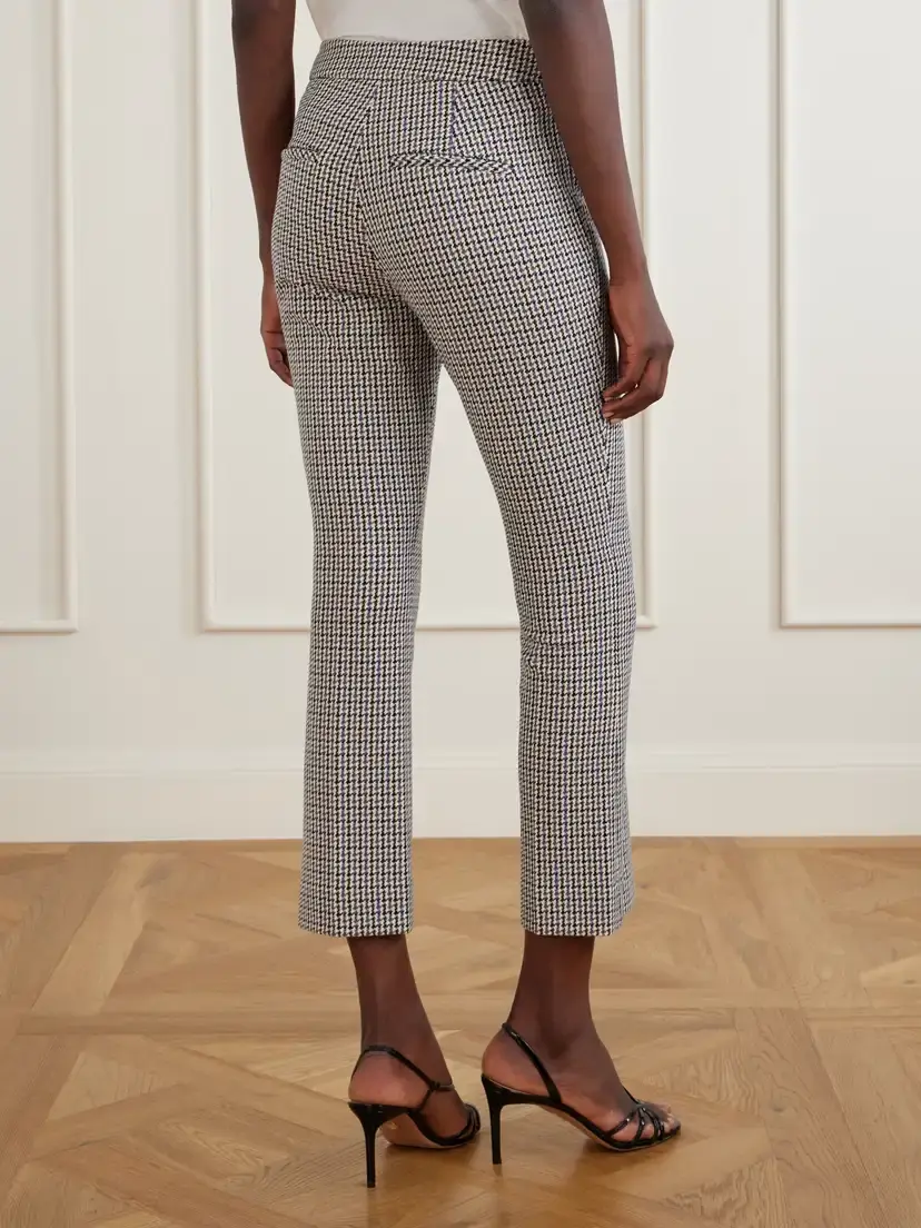 Veronica Beard Arte Prince Of Wales Checked Flared Pants | Thumbnail 4 Veronica Beard Arte Prince Of Wales Checked Flared Pants | Thumbnail 4