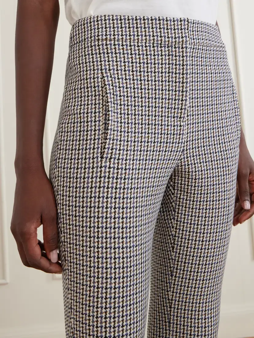 Veronica Beard Arte Prince Of Wales Checked Flared Pants | Thumbnail 5 Veronica Beard Arte Prince Of Wales Checked Flared Pants | Thumbnail 5