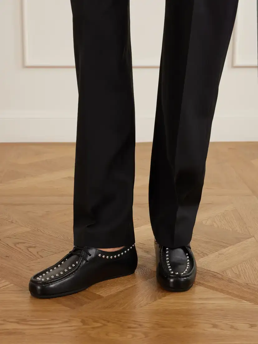 Jil Sander Hood Studded Leather Loafers | Thumbnail 2