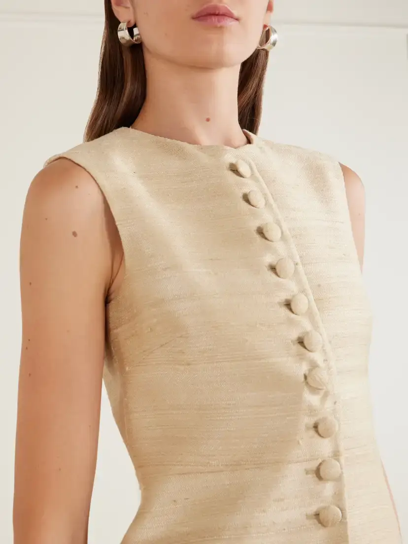 LIBEROWE Vania Silk-blend Dupioni Vest | Thumbnail 4 LIBEROWE Vania Silk-blend Dupioni Vest | Thumbnail 4