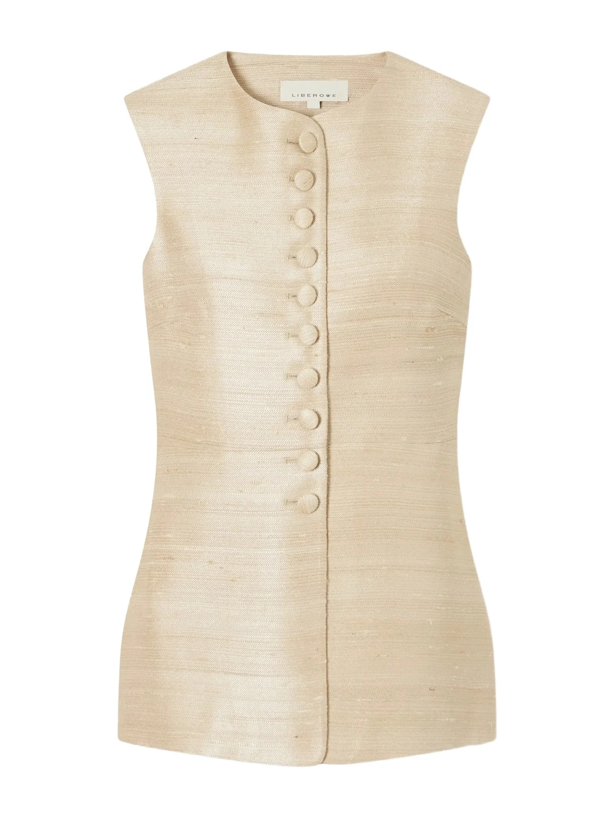 LIBEROWE Vania Silk-blend Dupioni Vest