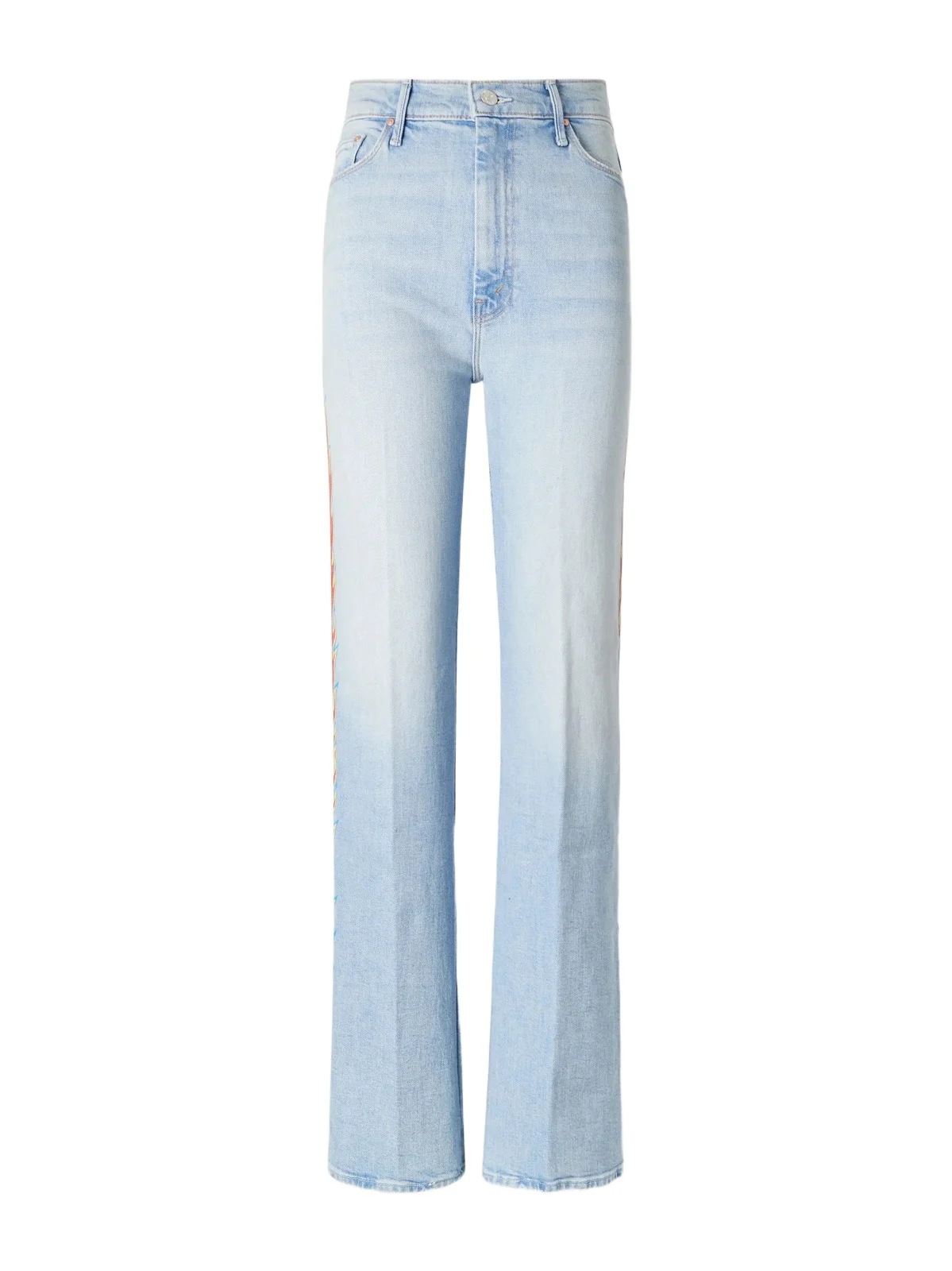 The Saloon Sneak Printed High-rise Straight-leg Jeans The Saloon Sneak Printed High-rise Straight-leg Jeans