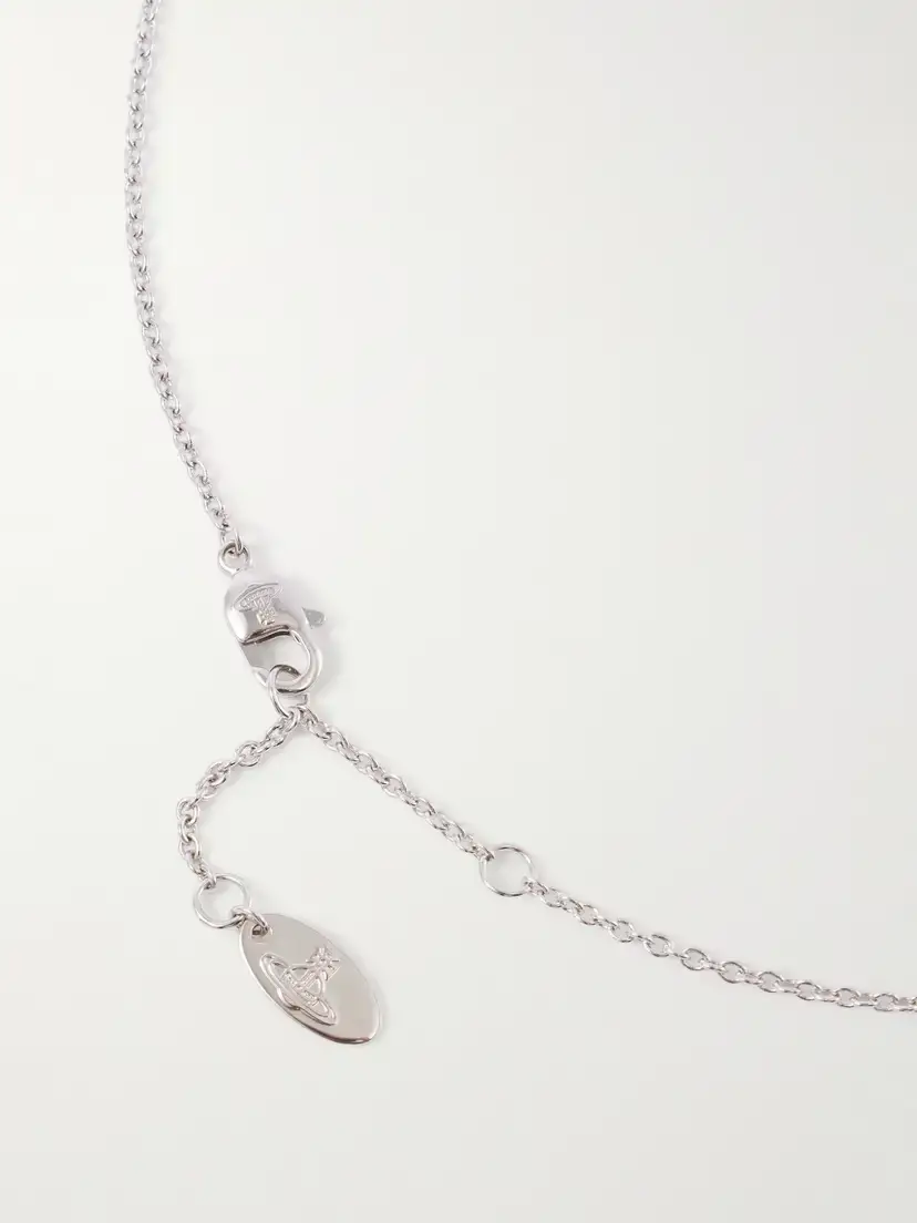 Vivienne Westwood Olympia Platinum, Crystal And Pearl Necklace | Thumbnail 3 Vivienne Westwood Olympia Platinum, Crystal And Pearl Necklace | Thumbnail 3