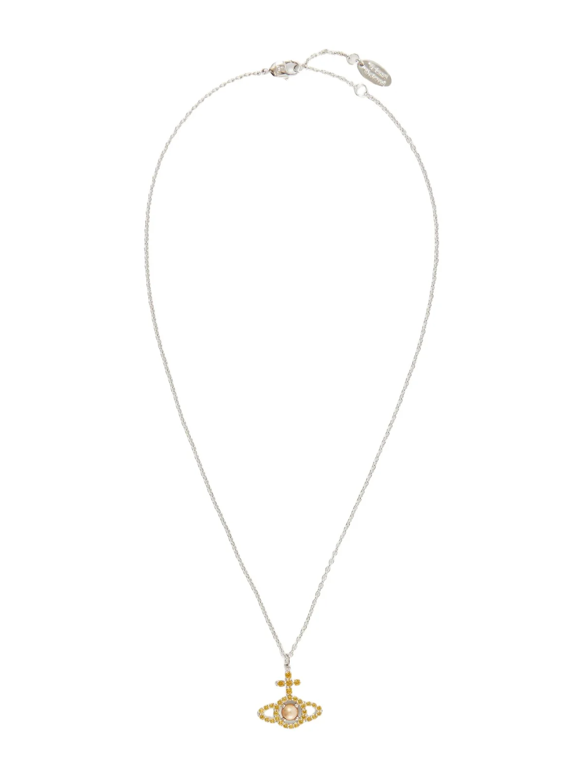 Olympia Platinum, Crystal And Pearl Necklace - Gold Olympia Platinum, Crystal And Pearl Necklace - Gold