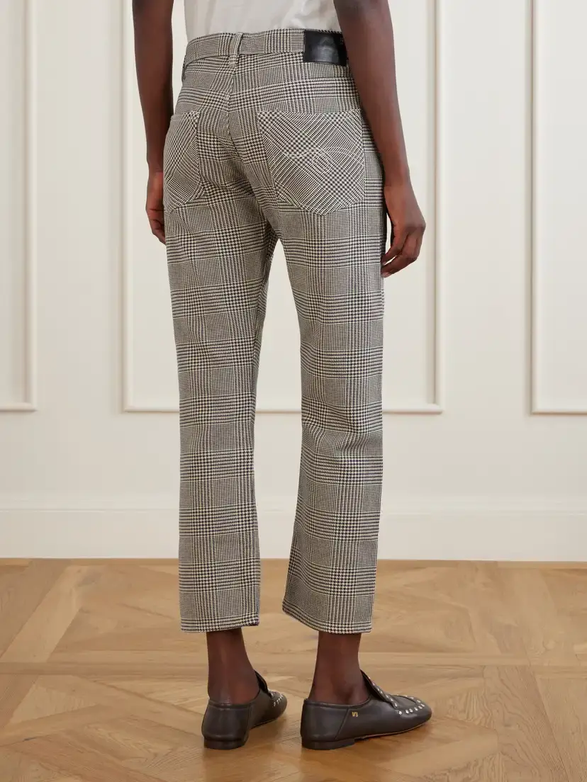 R13 Bf Prince Of Wales Checked High-rise Straight-leg Jeans | Thumbnail 4 R13 Bf Prince Of Wales Checked High-rise Straight-leg Jeans | Thumbnail 4