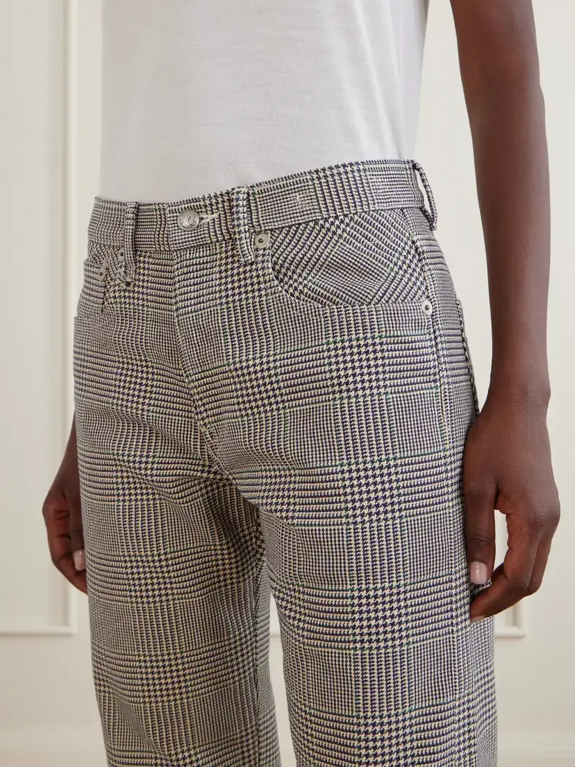 R13 Bf Prince Of Wales Checked High-rise Straight-leg Jeans | Thumbnail 5 R13 Bf Prince Of Wales Checked High-rise Straight-leg Jeans | Thumbnail 5