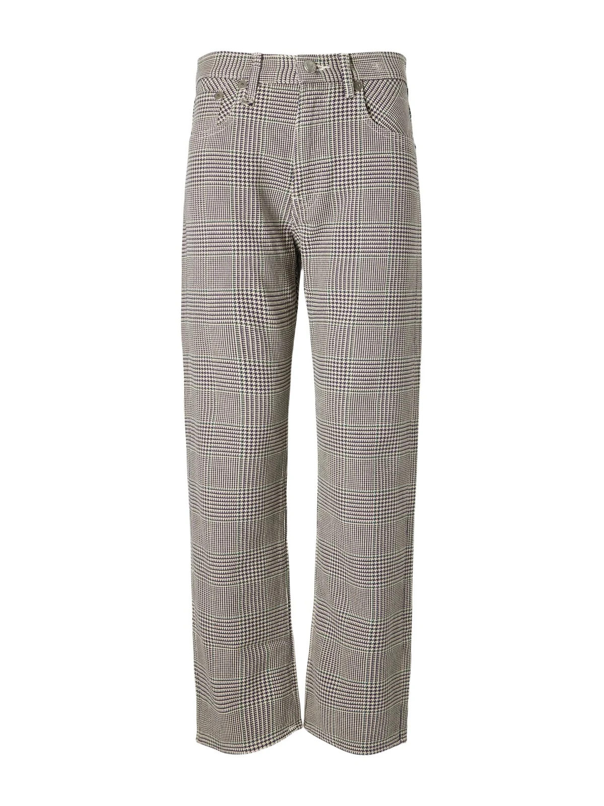 Bf Prince Of Wales Checked High-rise Straight-leg Jeans Bf Prince Of Wales Checked High-rise Straight-leg Jeans