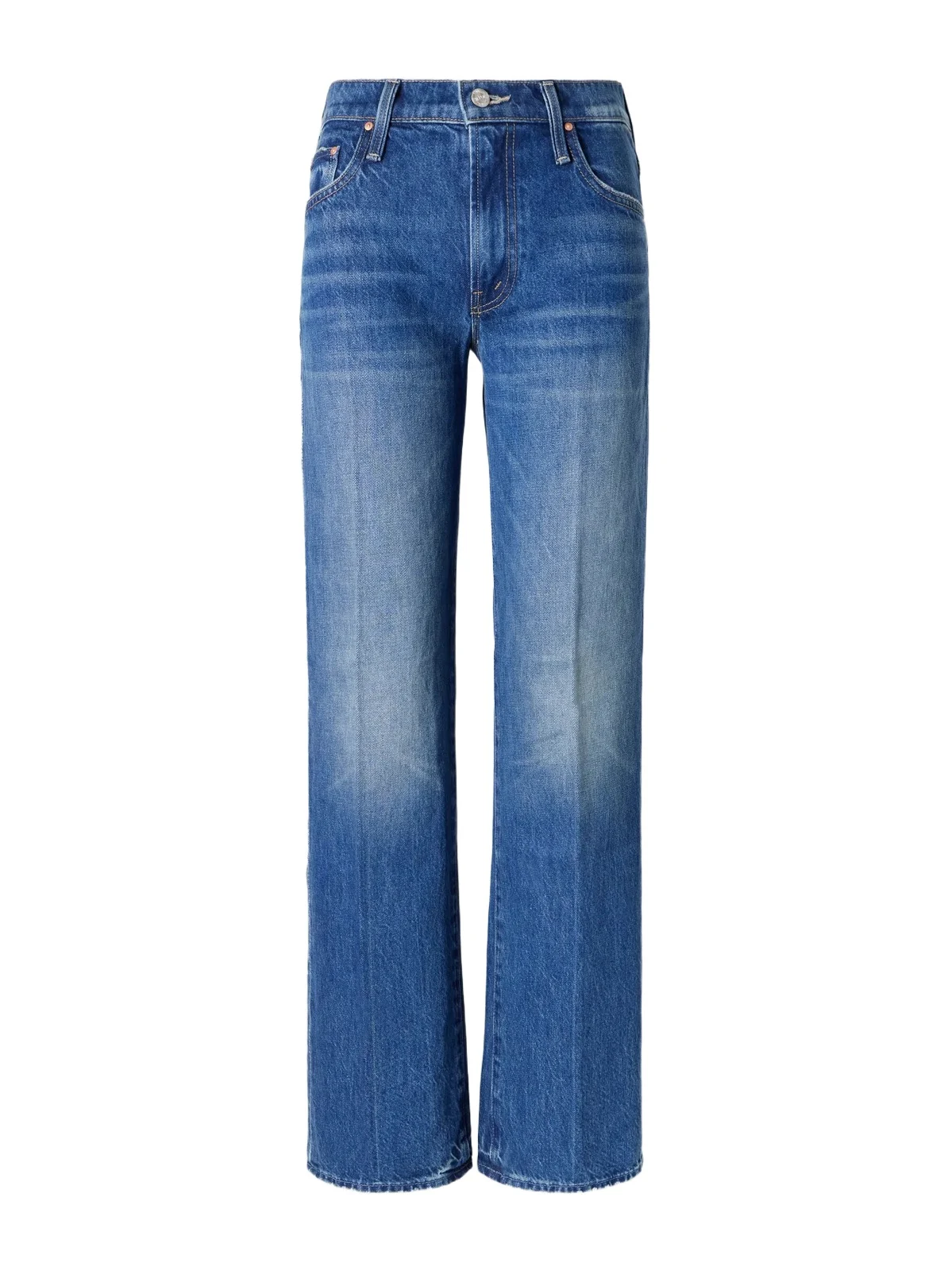 Mother The Mid Rise Rambler Skimp Straight-leg Jeans