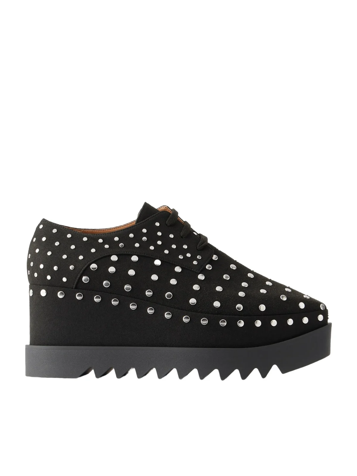 Elyse Studded Textured Vegan Material Platform Brogues Elyse Studded Textured Vegan Material Platform Brogues
