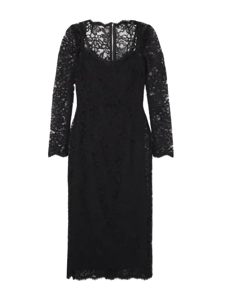 Corded Lace Midi Dress Corded Lace Midi Dress