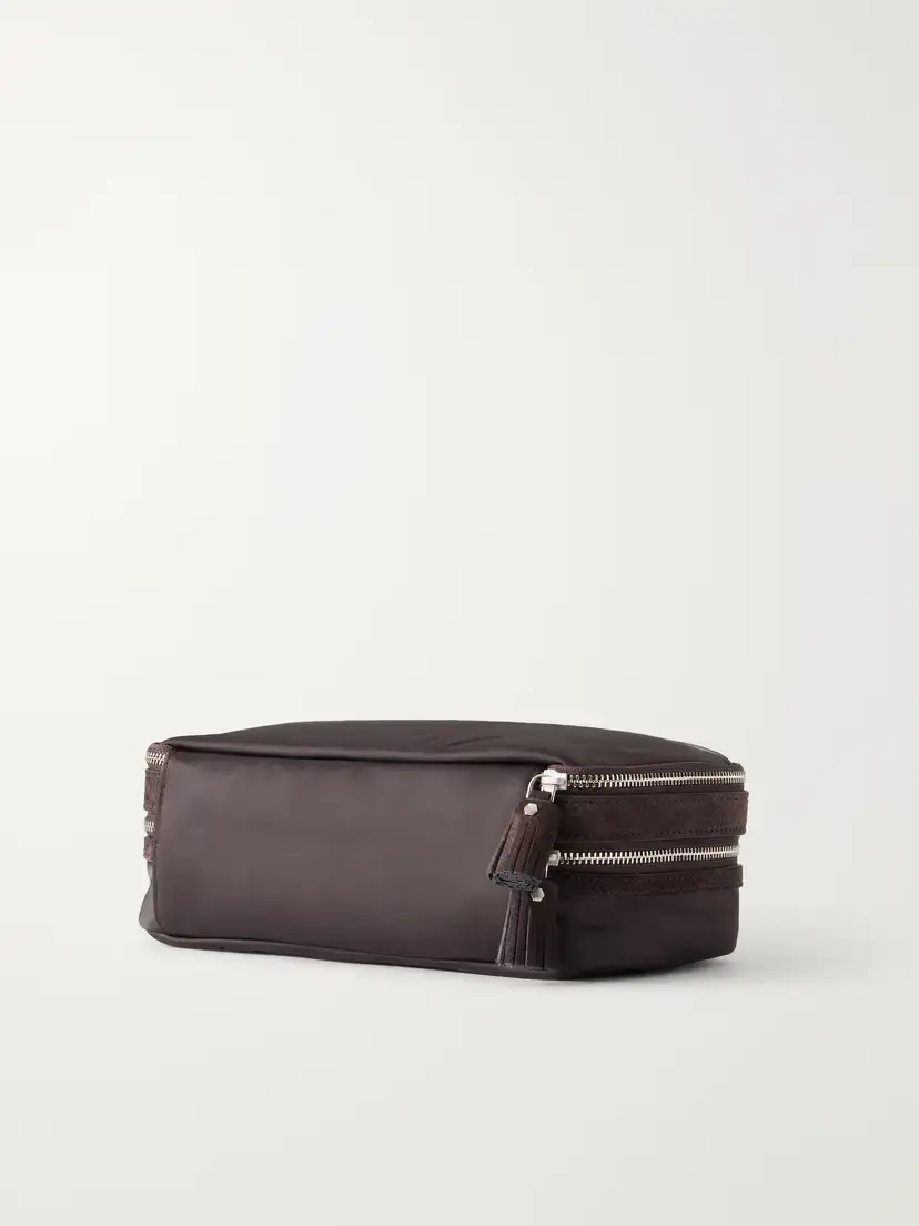 Anya Hindmarch Suede-trimmed Shell Cosmetics Case | Thumbnail 2 Anya Hindmarch Suede-trimmed Shell Cosmetics Case | Thumbnail 2
