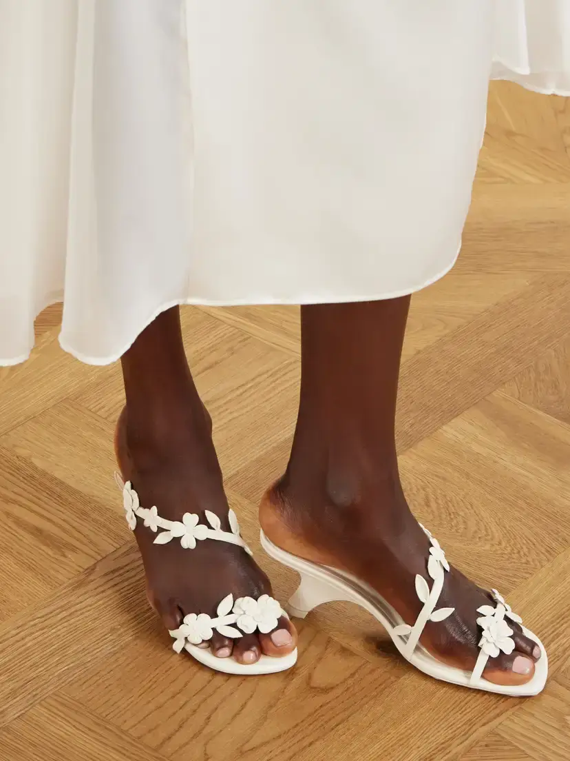 Simkhai Willow Floral-appliquéd Leather Sandals | Thumbnail 2 Simkhai Willow Floral-appliquéd Leather Sandals | Thumbnail 2