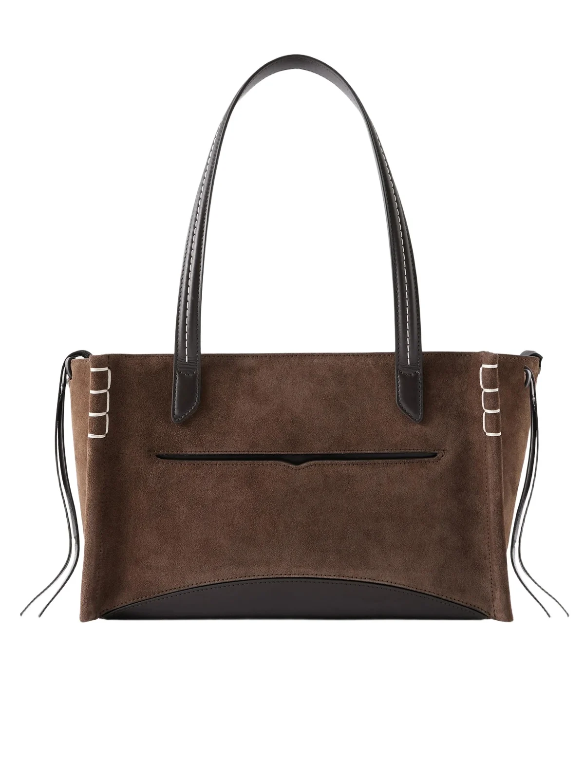Loafer Cabas Leather-trimmed Suede Tote Loafer Cabas Leather-trimmed Suede Tote
