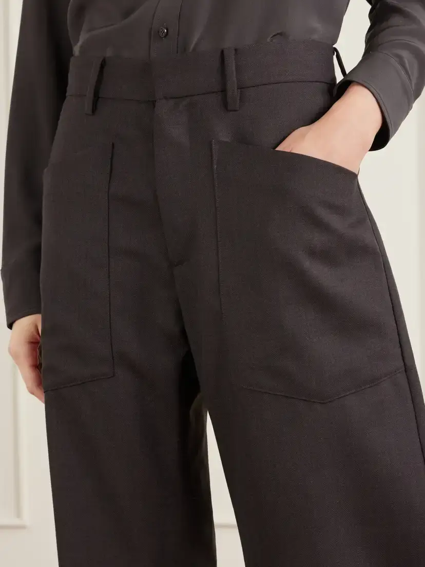 Nili Lotan Shon Wool-gabardine Barrel-leg Pants | Thumbnail 5 Nili Lotan Shon Wool-gabardine Barrel-leg Pants | Thumbnail 5