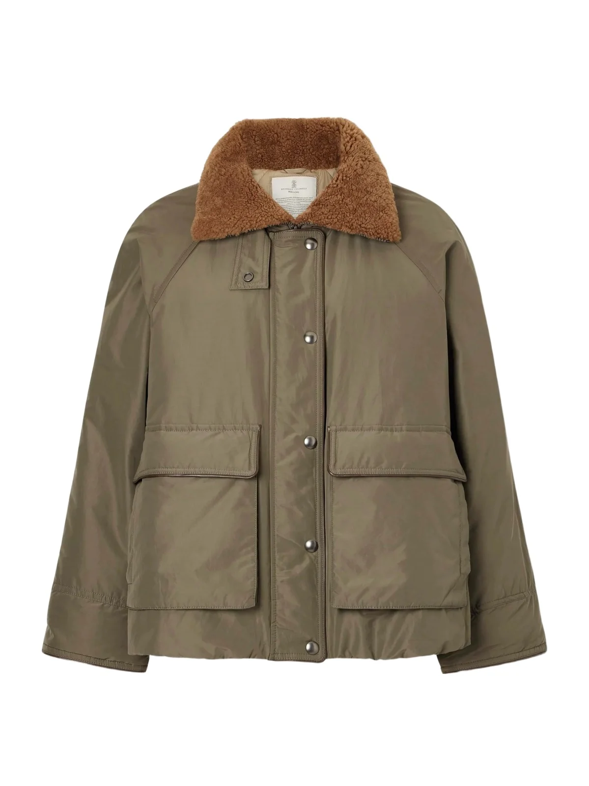 Shearling-trimmed Padded Cotton-blend Down Jacket Shearling-trimmed Padded Cotton-blend Down Jacket