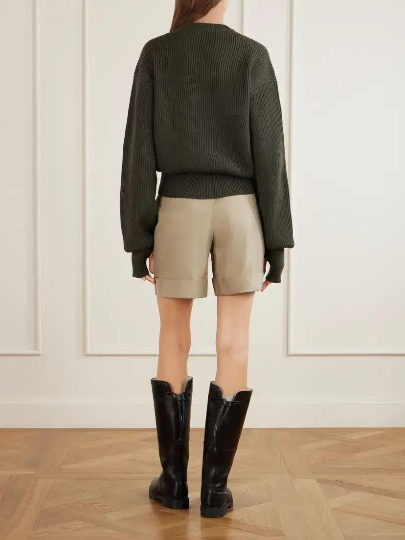 RIER Ribbed Virgin Wool Sweater | Thumbnail 3