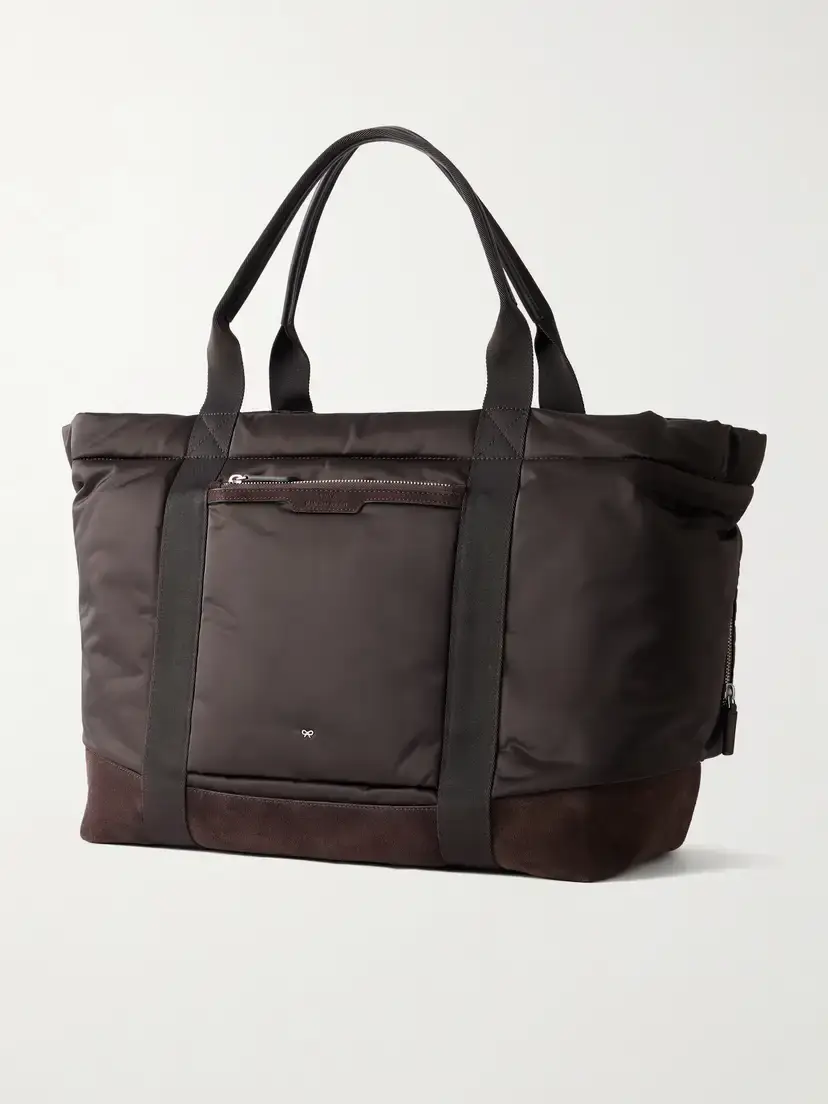 Anya Hindmarch Travel Leather-trimmed Shell Weekend Bag | Thumbnail 4 Anya Hindmarch Travel Leather-trimmed Shell Weekend Bag | Thumbnail 4