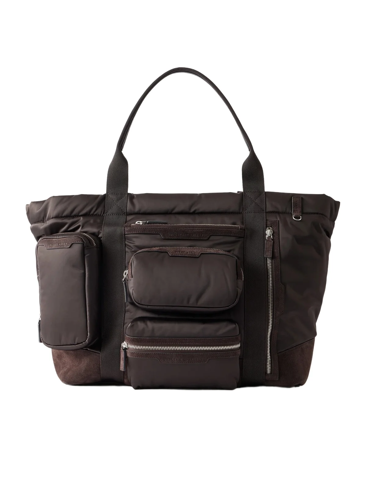 Anya Hindmarch Travel Leather-trimmed Shell Weekend Bag