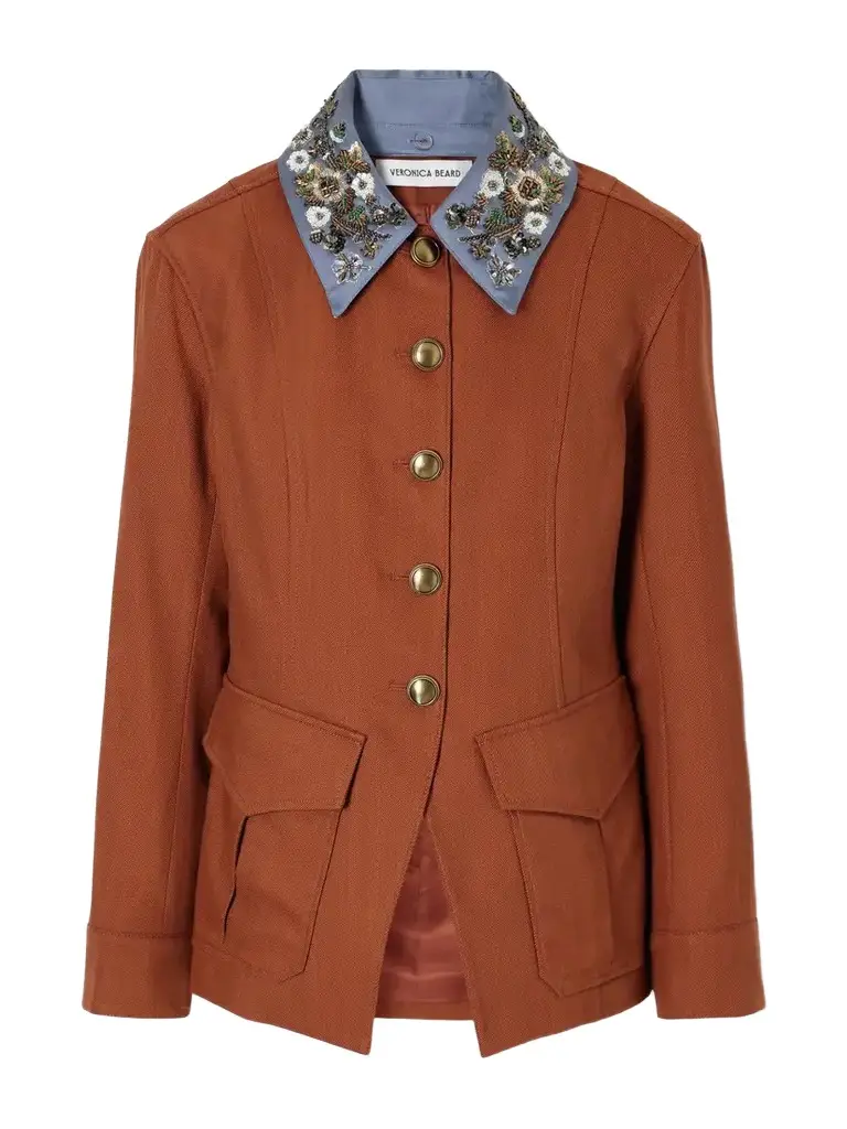 Veronica Beard Laramie Dickey Sequin And Bead-embellished Twill Jacket | Image 1 Veronica Beard Laramie Dickey Sequin And Bead-embellished Twill Jacket | Image 1