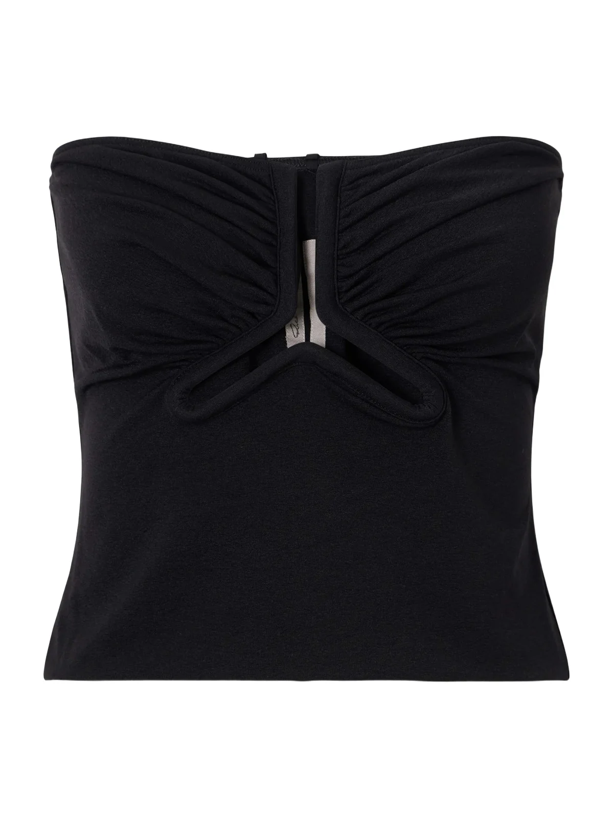 Rick Owens Alannah Strapless Cut-out Stretch-jersey Top