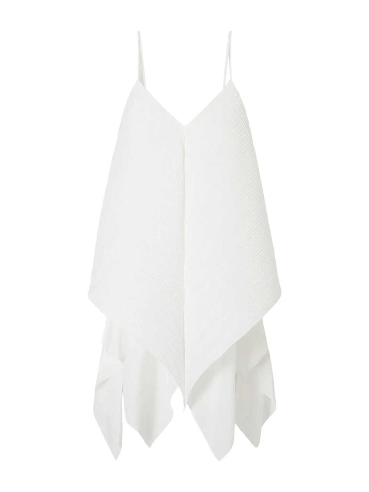Asymmetric Pleated Crepe De Chine Cami Asymmetric Pleated Crepe De Chine Cami