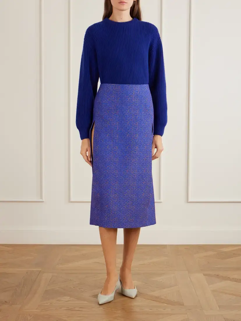 Jil Sander Draped Jacquard Midi Skirt | Thumbnail 2 Jil Sander Draped Jacquard Midi Skirt | Thumbnail 2