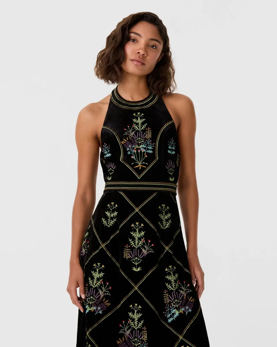 Emporio Sirenuse Chantal Dress with Agra Embroidery | Thumbnail 4 Emporio Sirenuse Chantal Dress with Agra Embroidery | Thumbnail 4