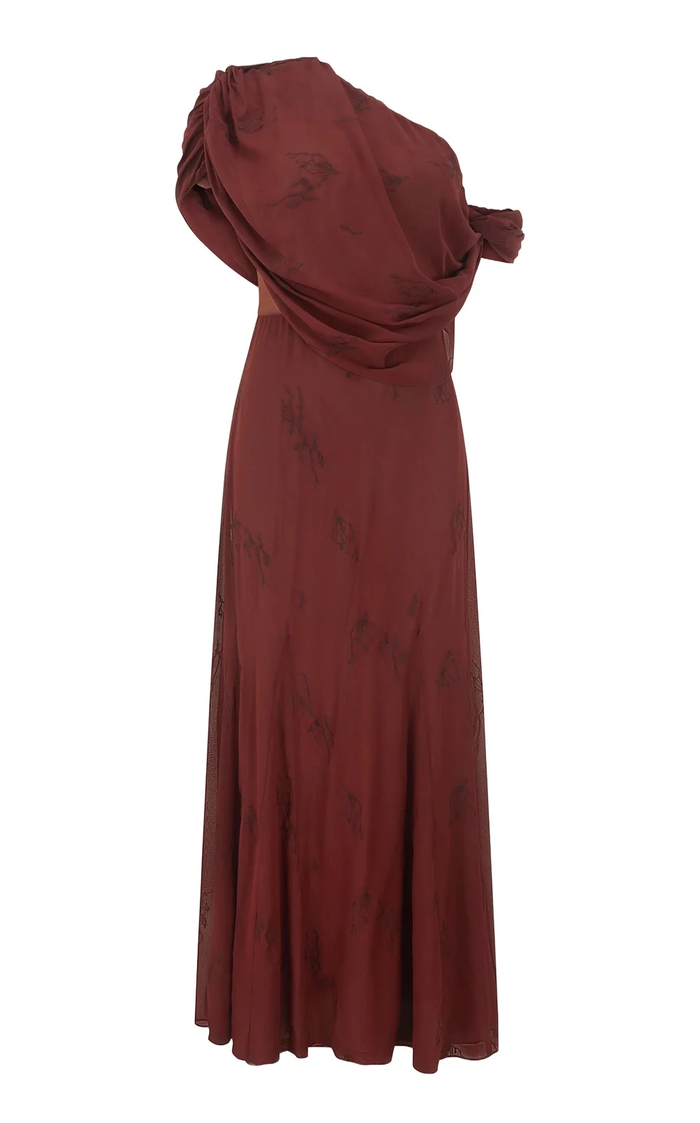 Harris Tapper Lucille Embroidered Silk Maxi Dress