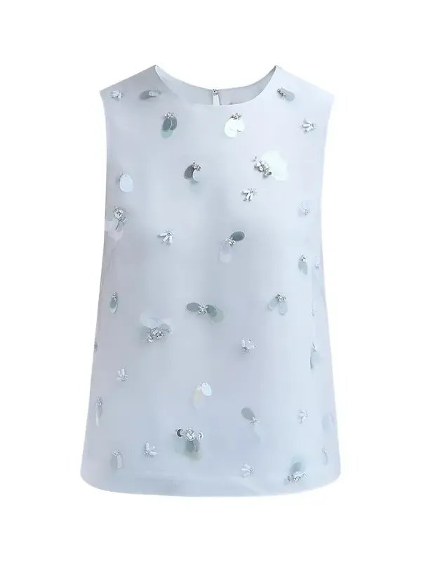 Women's Celia Embellished Silk Top