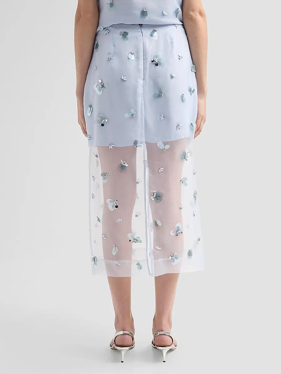 Simkhai Women's Delilah Silk Midi Skirt | Thumbnail 3 Simkhai Women's Delilah Silk Midi Skirt | Thumbnail 3