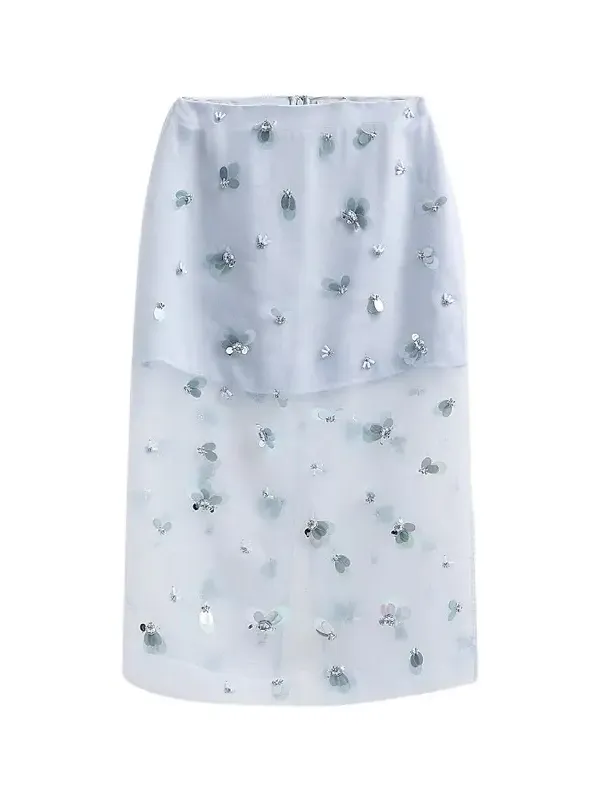 Women's Delilah Silk Midi Skirt