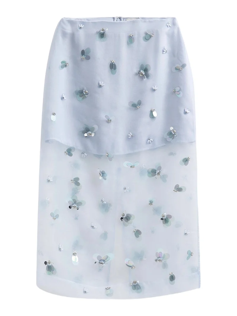 Women's Delilah Silk Midi Skirt Women's Delilah Silk Midi Skirt