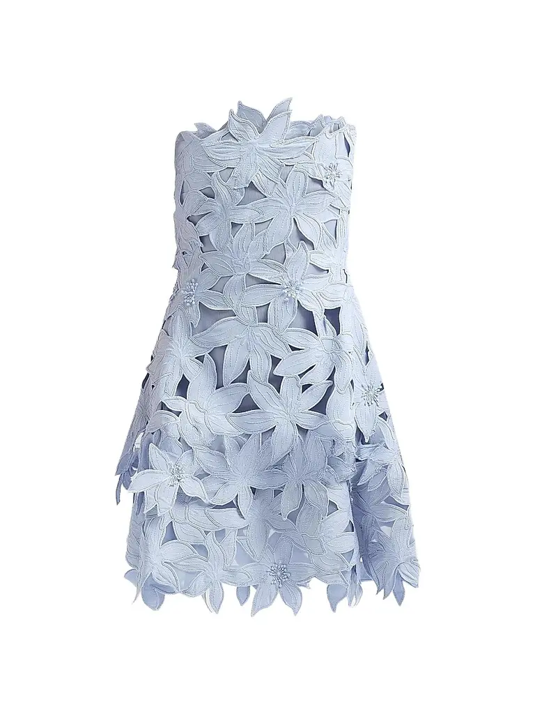 SIMKHAI Women's Miri Bustier Mini Dress - Periwinkle Sky | Image 1 SIMKHAI Women's Miri Bustier Mini Dress - Periwinkle Sky | Image 1