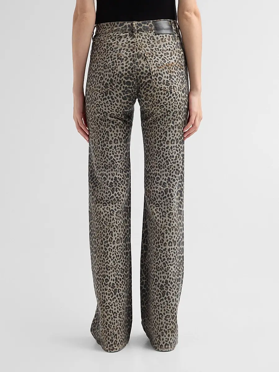 R13 Women's Jane Cheetah Print Slim Jeans | Thumbnail 3 R13 Women's Jane Cheetah Print Slim Jeans | Thumbnail 3