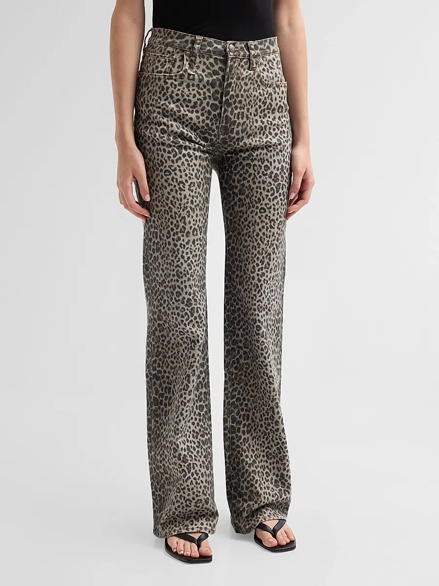 R13 Women's Jane Cheetah Print Slim Jeans | Thumbnail 4 R13 Women's Jane Cheetah Print Slim Jeans | Thumbnail 4