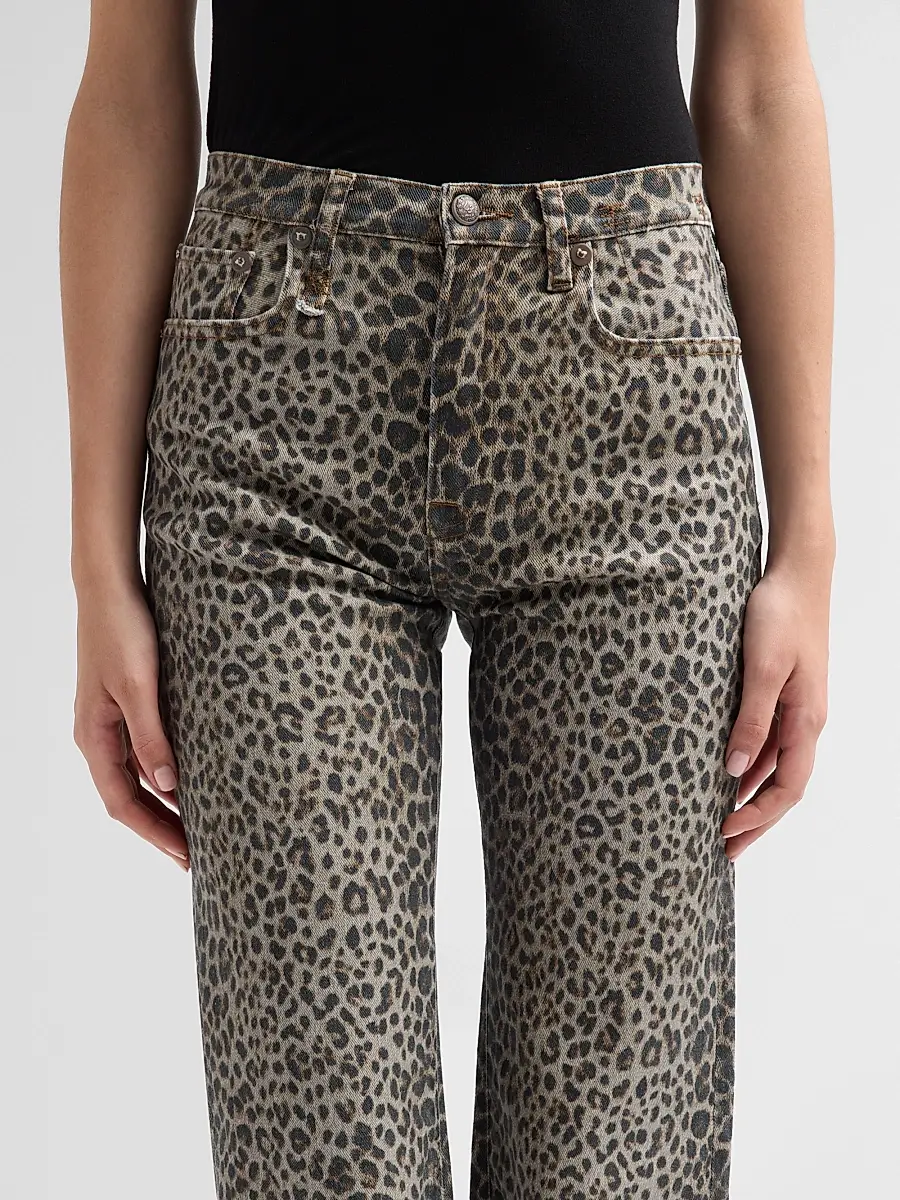 R13 Women's Jane Cheetah Print Slim Jeans | Thumbnail 5 R13 Women's Jane Cheetah Print Slim Jeans | Thumbnail 5