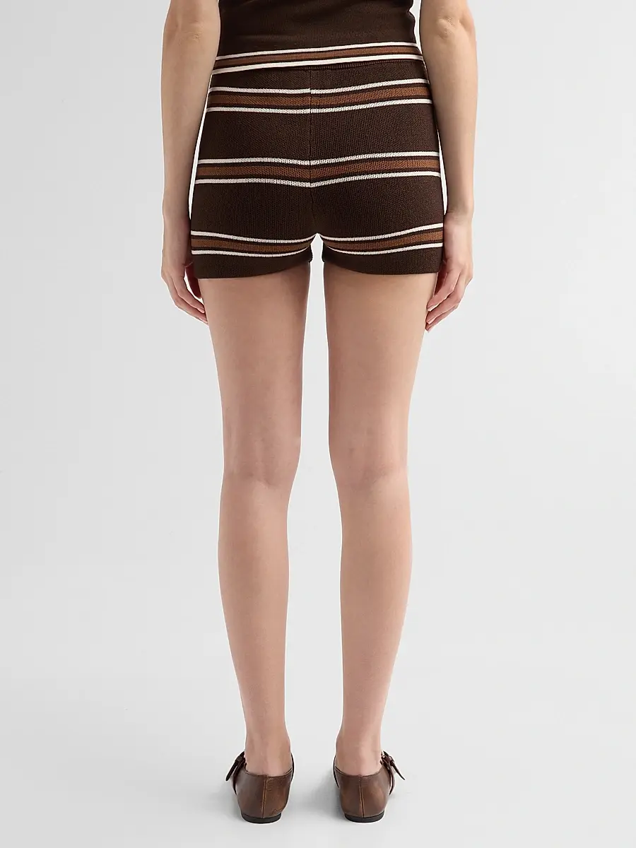 SEROYA Women's Kel Striped Knit Shorts | Thumbnail 3 SEROYA Women's Kel Striped Knit Shorts | Thumbnail 3