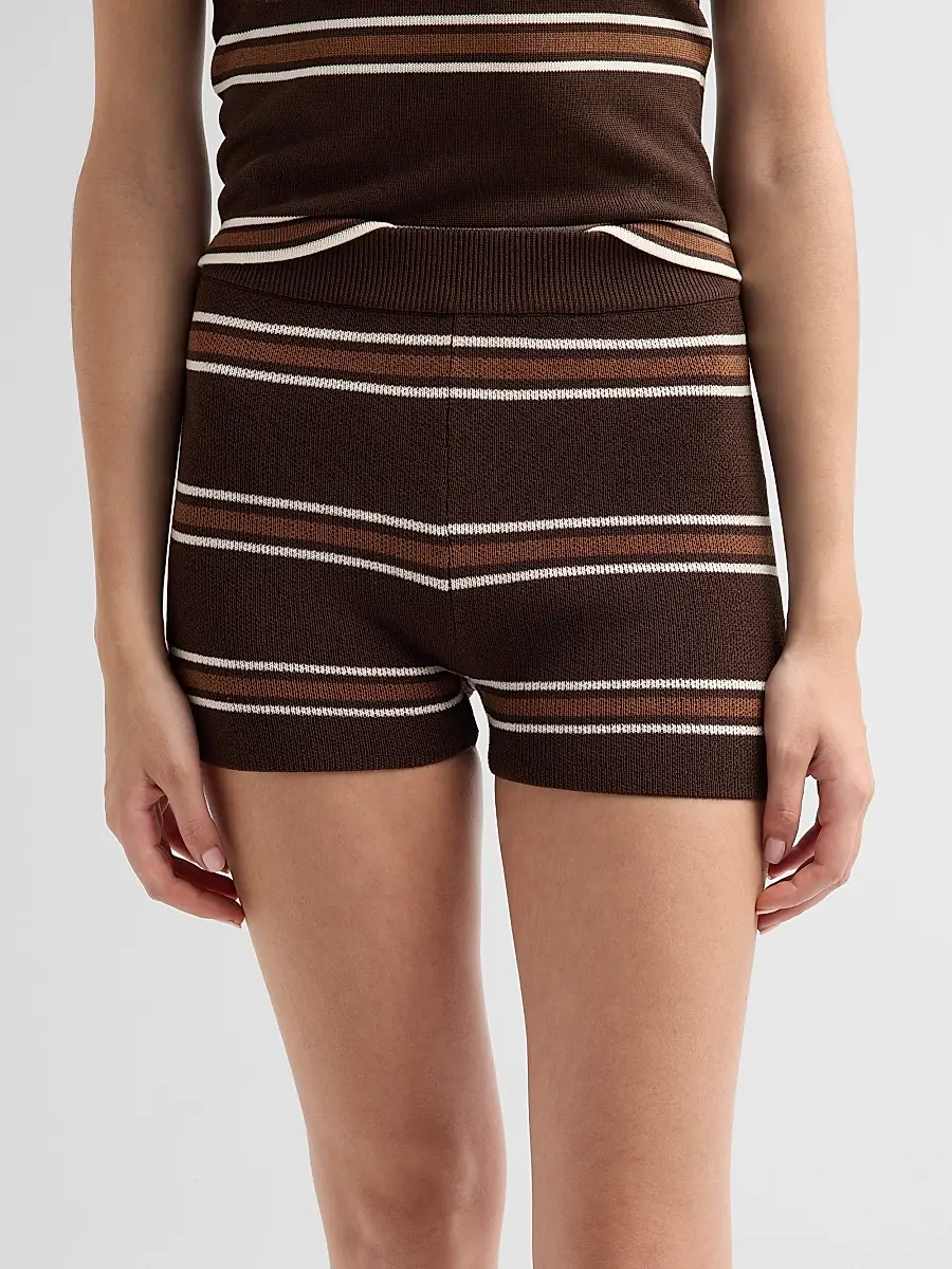 SEROYA Women's Kel Striped Knit Shorts | Thumbnail 5 SEROYA Women's Kel Striped Knit Shorts | Thumbnail 5