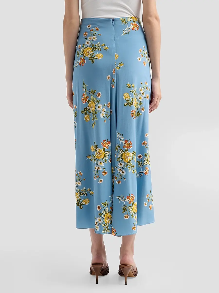 Veronica Beard Women's Limani Silk-Blend Midi Skirt | Thumbnail 3 Veronica Beard Women's Limani Silk-Blend Midi Skirt | Thumbnail 3