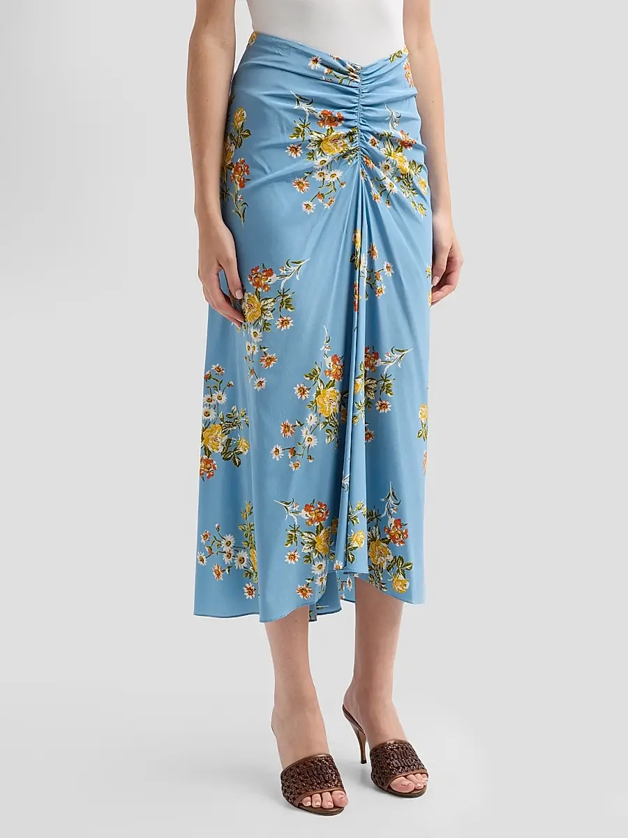 Veronica Beard Women's Limani Silk-Blend Midi Skirt | Thumbnail 4 Veronica Beard Women's Limani Silk-Blend Midi Skirt | Thumbnail 4