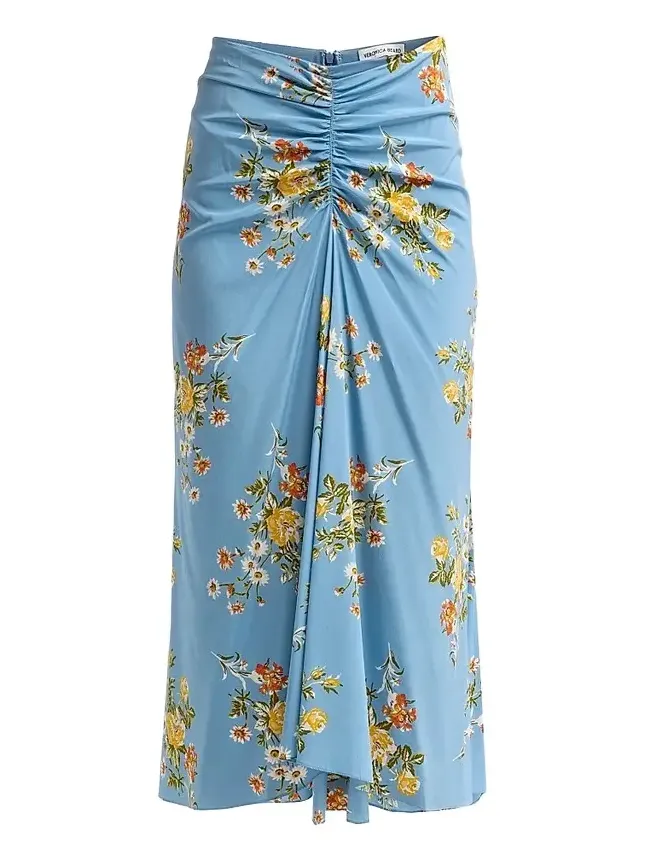 Women's Limani Silk-Blend Midi Skirt