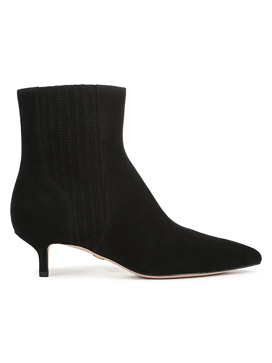 Veronica Beard Women's Lisa 45MM Suede Chelsea Boots - Black - Size 12 | Image 1 Veronica Beard Women's Lisa 45MM Suede Chelsea Boots - Black - Size 12 | Image 1