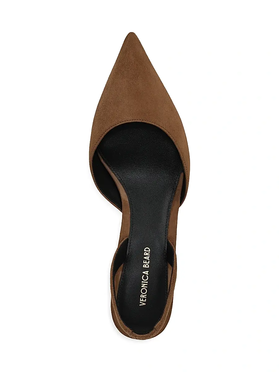 Veronica Beard Women's Caroline 50MM Suede Slingback Pumps | Thumbnail 4 Veronica Beard Women's Caroline 50MM Suede Slingback Pumps | Thumbnail 4