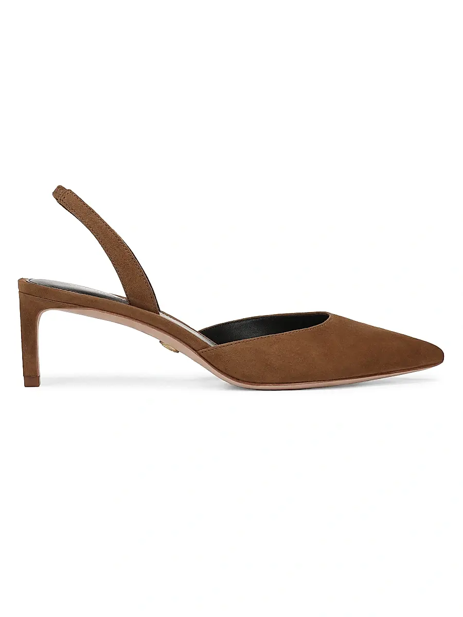 Women's Caroline 50MM Suede Slingback Pumps Women's Caroline 50MM Suede Slingback Pumps